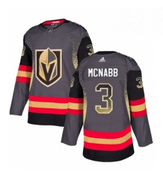 Mens Adidas Vegas Golden Knights 3 Brayden McNabb Authentic Black Drift Fashion NHL Jersey 