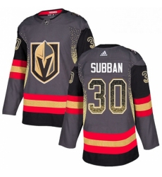 Mens Adidas Vegas Golden Knights 30 Malcolm Subban Authentic Black Drift Fashion NHL Jersey 