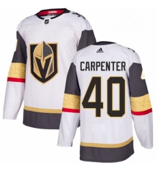 Mens Adidas Vegas Golden Knights 40 Ryan Carpenter Authentic White Away NHL Jersey 