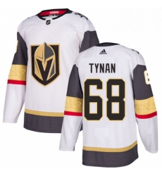 Mens Adidas Vegas Golden Knights 68 TJ Tynan Authentic White Away NHL Jersey 