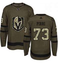 Mens Adidas Vegas Golden Knights 73 Brandon Pirri Authentic Green Salute to Service NHL Jersey 