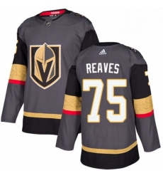 Mens Adidas Vegas Golden Knights 75 Ryan Reaves Premier Gray Home NHL Jersey 
