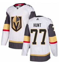 Mens Adidas Vegas Golden Knights 77 Brad Hunt Authentic White Away NHL Jersey 