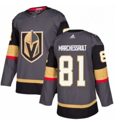 Mens Adidas Vegas Golden Knights 81 Jonathan Marchessault Authentic Gray Home NHL Jersey 