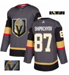 Mens Adidas Vegas Golden Knights 87 Vadim Shipachyov Authentic Gray Fashion Gold NHL Jersey 