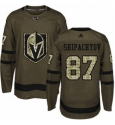 Mens Adidas Vegas Golden Knights 87 Vadim Shipachyov Authentic Green Salute to Service NHL Jersey 