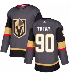 Mens Adidas Vegas Golden Knights 90 Tomas Tatar Authentic Gray Home NHL Jersey