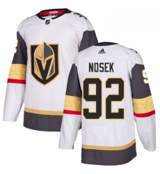 Mens Adidas Vegas Golden Knights 92 Tomas Nosek Authentic White Away NHL Jersey 
