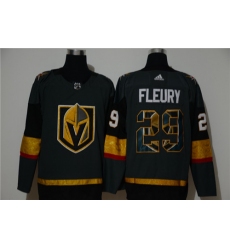 Vegas Golden Knights 29 Marc Andre Fleury Gray Adidas Fashion Jersey