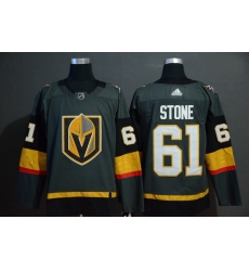 Vegas Golden Knights 61 Mark Stone Gray With Special Glittery Logo Adidas Jersey