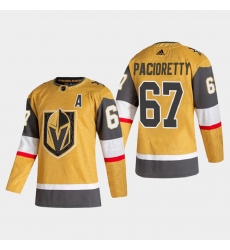Vegas Golden Knights 67 Max Pacioretty Men Adidas 2020 21 Authentic Player Alternate Stitched NHL Jersey Gold