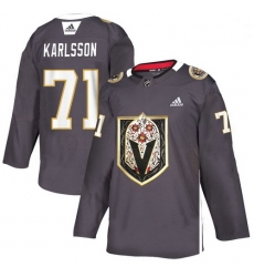 Vegas Golden Knights 71 William Karlsson Gray Dia De Los Muertos Adidas Jersey