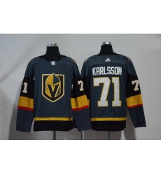Vegas Golden Knights 71 William Karlsson Gray With Special Glittery Logo Adidas Jersey