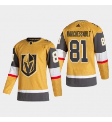 Vegas Golden Knights 81 Jonathan Marchessault Men Adidas 2020 21 Authentic Player Alternate Stitched NHL Jersey Gold