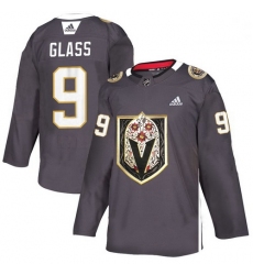 Vegas Golden Knights 9 Cody Glass Gray Dia De Los Muertos Adidas Jersey