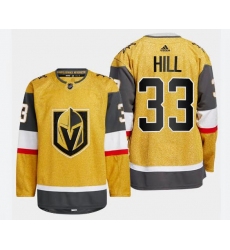 Vegas Golden Knights Adin Hill #33 Gold 2022-23 Home Stitched Jersey