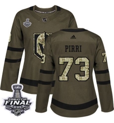 womens brandon pirri vegas golden knights jersey green adidas 73 nhl 2018 stanley cup final authentic salute to service