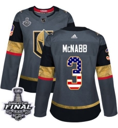 womens brayden mcnabb vegas golden knights jersey gray adidas 3 nhl 2018 stanley cup final authentic usa flag fashion