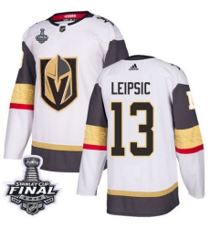 womens brendan leipsic vegas golden knights jersey white adidas 13 nhl away 2018 stanley cup final authentic