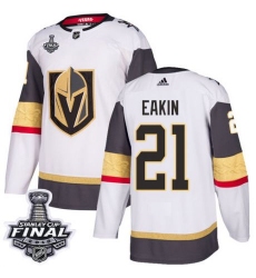 womens cody eakin vegas golden knights jersey white adidas 21 nhl away 2018 stanley cup final authentic