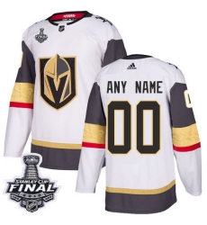 womens customized vegas golden knights jersey white adidas nhl away 2018 stanley cup final authentic