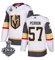 womens david perron vegas golden knights jersey white adidas 57 nhl away 2018 stanley cup final authentic