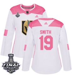 womens reilly smith vegas golden knights jersey white pink adidas 19 nhl 2018 stanley cup final authentic fashion