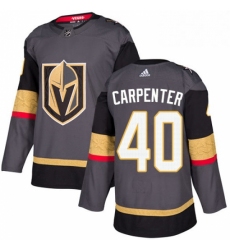 Youth Adidas Vegas Golden Knights 40 Ryan Carpenter Authentic Gray Home NHL Jersey 