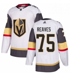 Youth Adidas Vegas Golden Knights 75 Ryan Reaves Authentic White Away NHL Jersey 