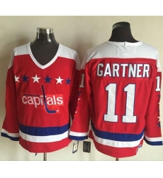 Capitals #11 Mike Gartner Red Alternate CCM Throwback Stitched NHL Jersey