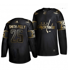 Capitals 25 Devante Smith Pelly Black Gold Adidas Jersey