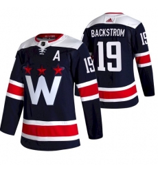 Men Washington Capitals 19 Nicklas Backstrom NEW Navy Blue Stitched NHL Jersey