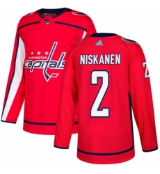 Mens Adidas Washington Capitals 2 Matt Niskanen Premier Red Home NHL Jersey 