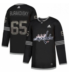 Mens Adidas Washington Capitals 65 Andre Burakovsky Black 1 Authentic Classic Stitched NHL Jersey 