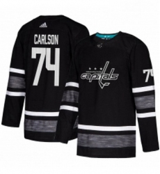Mens Adidas Washington Capitals 74 John Carlson Black 2019 All Star Game Parley Authentic Stitched NHL Jersey 