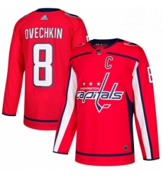 Mens Adidas Washington Capitals 8 Alex Ovechkin Authentic Red Home NHL Jersey 