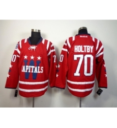 NHL Washington Capitals #70 Braden Holtby Red Stitched Jerseys(2015 Winter Classic)