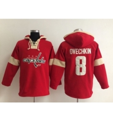 NHL Washington Capitals #8 alex Ovechkin red jersey[pullover hooded sweatshirt]