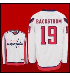 RBK hockey jerseys Washington Capitals #19 BACKSTROM WHITE