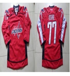 Washington Capitals #77 T.J Oshie Red Stitched NHL Jersey