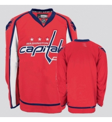 Washington Capitals Stitched Replithentic Blank Red Jersey