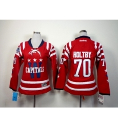 NHL Women Washington Capitals #70 Braden Holtby Red Stitched Jerseys(2015 Winter Classic)