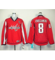Women Washington Capitals 8# A.Ovechkin red jerseys