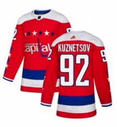 Youth Adidas Washington Capitals 92 Evgeny Kuznetsov Authentic Red Alternate NHL Jersey 
