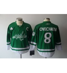 Youth KIDS Washington Capitals #8 Alex Ovechkin green Jerseys