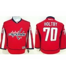 Youth NHL Washington Capitals #70 Braden Holtby Stitched Red jerseys