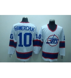 Jets #10 Dale Hawerchuk Stitched White CCM Throwback NHL Jersey