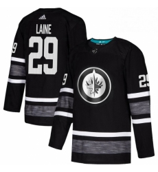 Mens Adidas Winnipeg Jets 29 Patrik Laine Black 2019 All Star Game Parley Authentic Stitched NHL Jersey 
