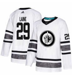 Mens Adidas Winnipeg Jets 29 Patrik Laine White 2019 All Star Game Parley Authentic Stitched NHL Jersey 