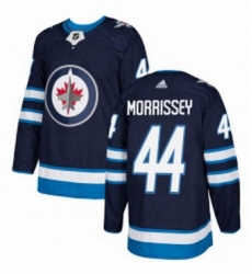 Mens Adidas Winnipeg Jets 44 Josh Morrissey Premier Navy Blue Home NHL Jersey 